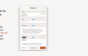 Instant access to your AI meeting notes immediately after your meeting.