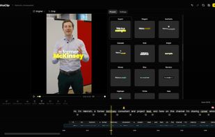In-App Editor of BlitzClip.ai