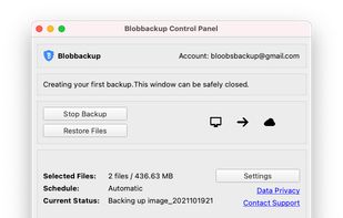 Blobbackup screenshot 1