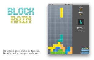 Block Rain - Retro columns arcade game screenshot 1
