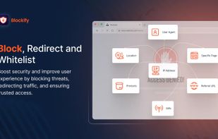 Enhance store security by blocking threats, redirecting suspicious traffic, and controlling access through powerful rules based on IP, location, user agent, ISPs, and more.