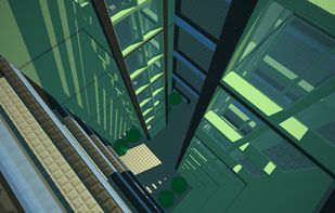 Inside a building somewhere.