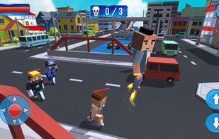 Blocky Gangster Crime War Sim screenshot 1