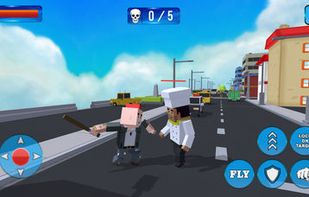 Blocky Gangster Crime War Sim screenshot 1