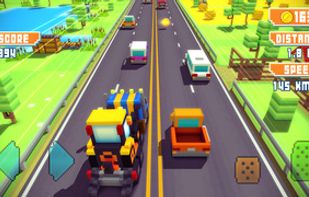 Blocky Highway screenshot 2