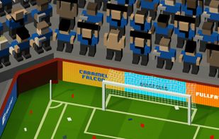 Blocky Soccer screenshot 1