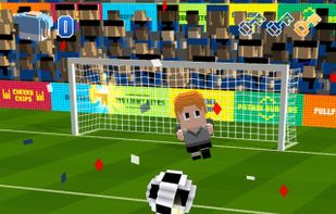 Blocky Soccer screenshot 2