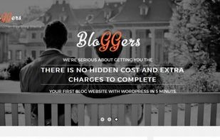 Bloggers Lite WordPress Theme screenshot 1
