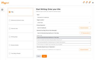 Bloggr AI screenshot 2