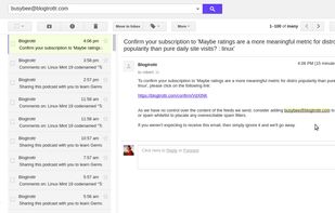 Blogtrottr screenshot 2