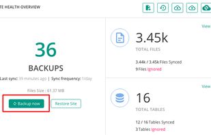 BlogVault Backup Service screenshot 1