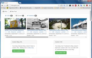 After writing a post, drop it into your queue to publish it according to your schedule.