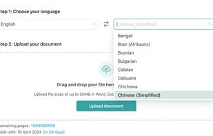 Choose from 120+ languages