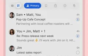 BlueMail screenshot 2