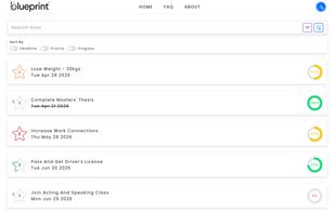 blueprint: THE Goal Setting App screenshot 2