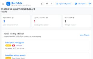 Easy to use interface, intuitive but comprehensive with automations to simplify the workflow.