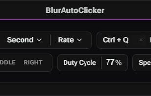 The autoclickers Simple mode. for when you want to have a smaller UI.