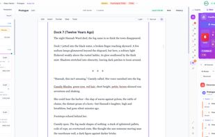 Conflict Detection: live scan showing 6 high-severity issues across 2 scenes — character physical description contradictions caught automatically with exact chapter and line references.