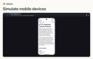 A simulated mobile device displaying MDN documentation.