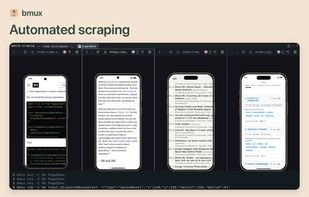 Four mobile browser workers with their controlling commands.