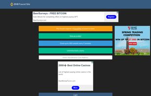 BNB Faucet Site screenshot 1