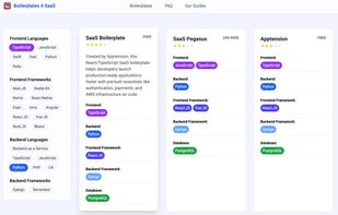 Boilerplates 4 SaaS screenshot 1