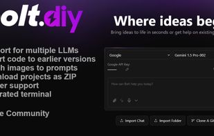 bolt.diy screenshot 1