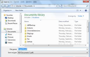 Save the PDF File
