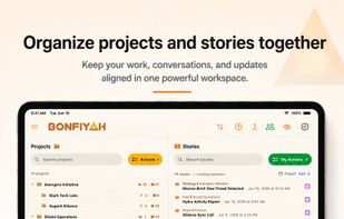 Organize projects and stories together