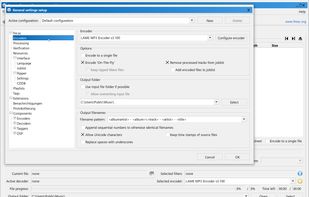 fre:ac's configuration dialog