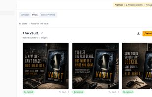 Self-publishing AI marketing tool - social-media generator
