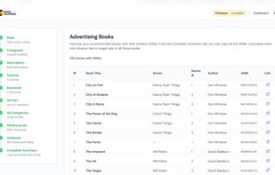 Self-publishing AI marketing tool - KDP book-ads ASIN generator