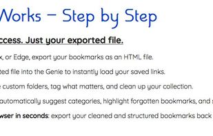 How Bookmark Genie Works