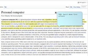 Bookmark Tree - Web annotations screenshot 1