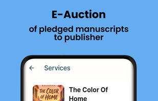 E-Auction feature shown to publishers for a manuscript having 50 reader backed pledges.
