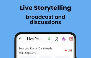 Live Reading Broadcast of reading sessions hosted by authors for readers to join in.