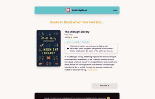 BooksByMood screenshot 2