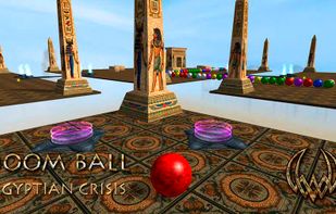Boom Ball Egyptian crisis 3D puzzle match 3 screenshot 1