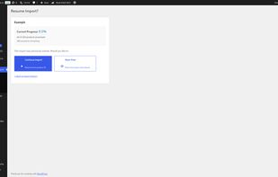 Restore import