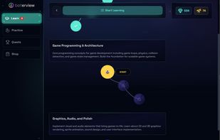 How the learning UI looks like