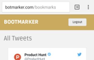 Visit botmarker.com to view bookmarked tweets