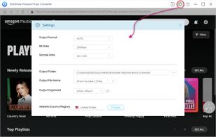 Finish the output settings