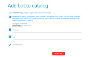 Easily add a bot through a quick form