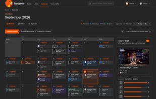 Calendar view