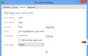 Boxcryptor screenshot 2