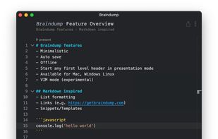 Braindump screenshot 1