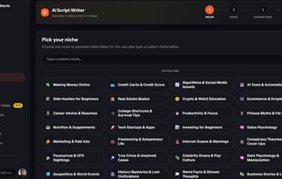 Generate engaging scripts instantly with AI. Choose from dozens of proven niches including business, finance, AI, Reddit stories, motivation, and more to create content that gets views.