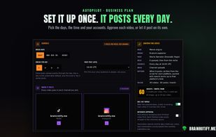 Set it up once. It posts every day.