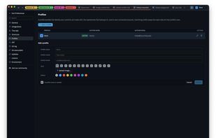 Unlimited profiles