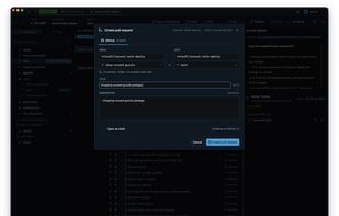 Pull requests from the app